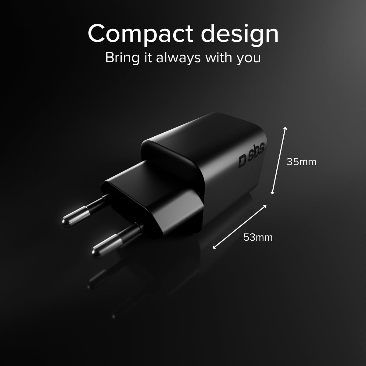65W GaN Power Delivery Wandladegerät-Set mit USB-C-Kabel 1,5 m für schnelles Laden