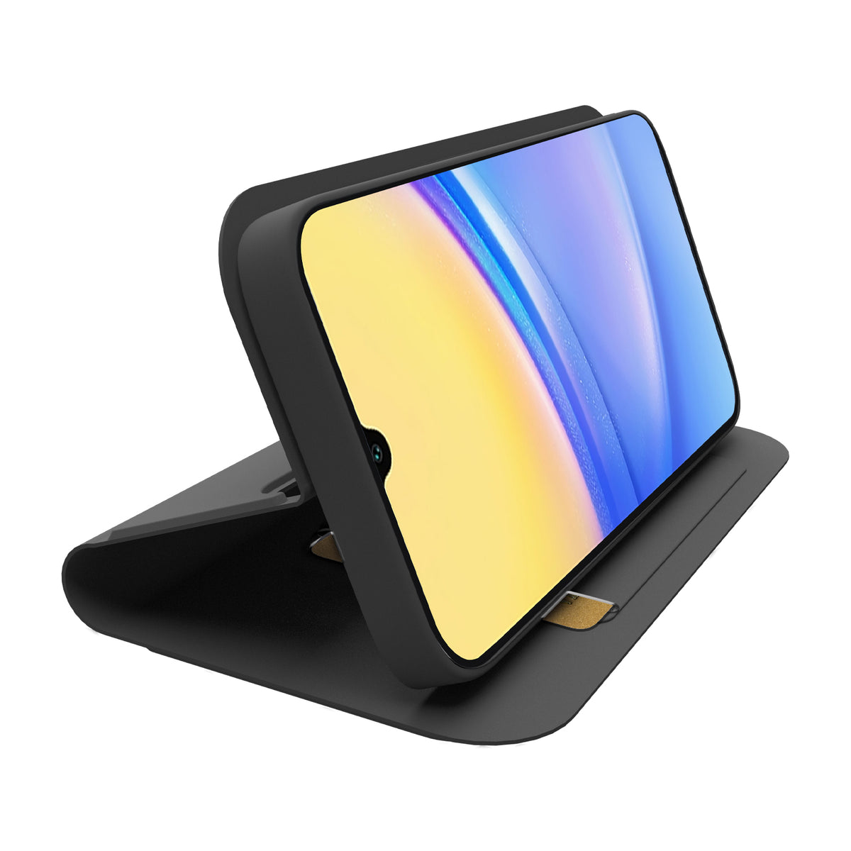 Book-style case with stand support and soft touch surface for Samsung Galaxy A16