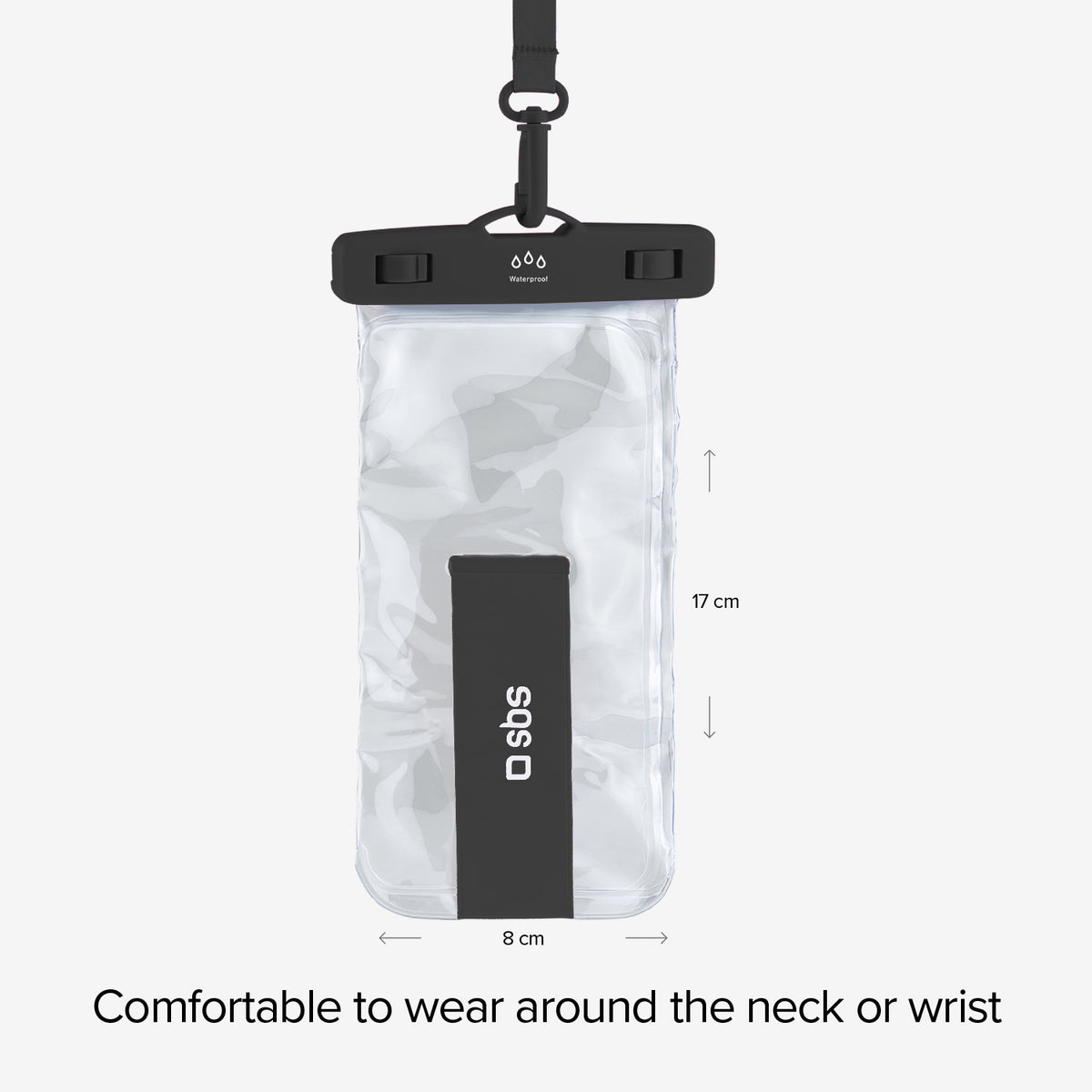 Wasserdichtes Etui mit Selfie-Griff, universell für Smartphones bis zu 6,8 Zoll