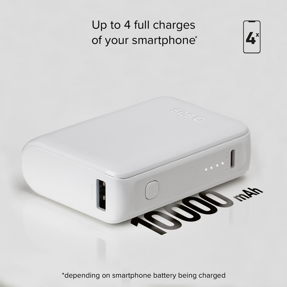Power bank ultra compatto da 10000 mAh 