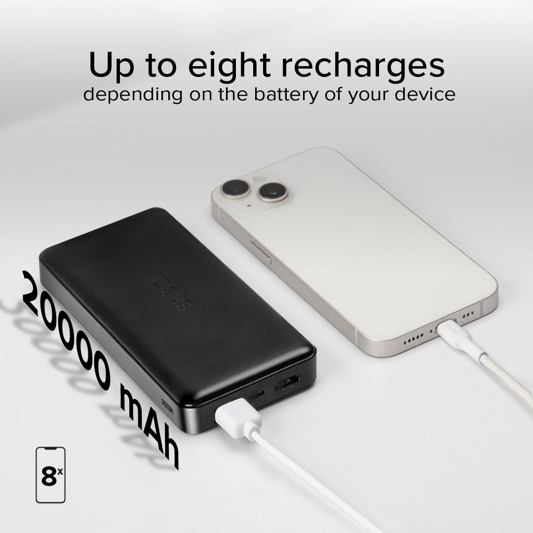 Powerbank fast charge de 20 000 mAh 2 USB