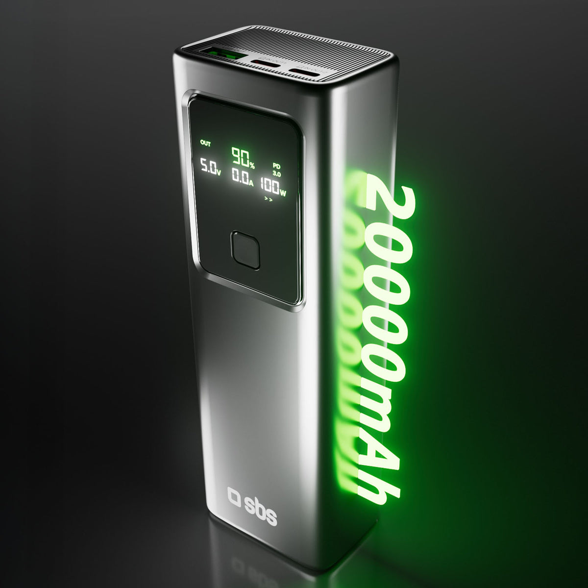 20,000 mAh LCD Power Bank with 100 W PD