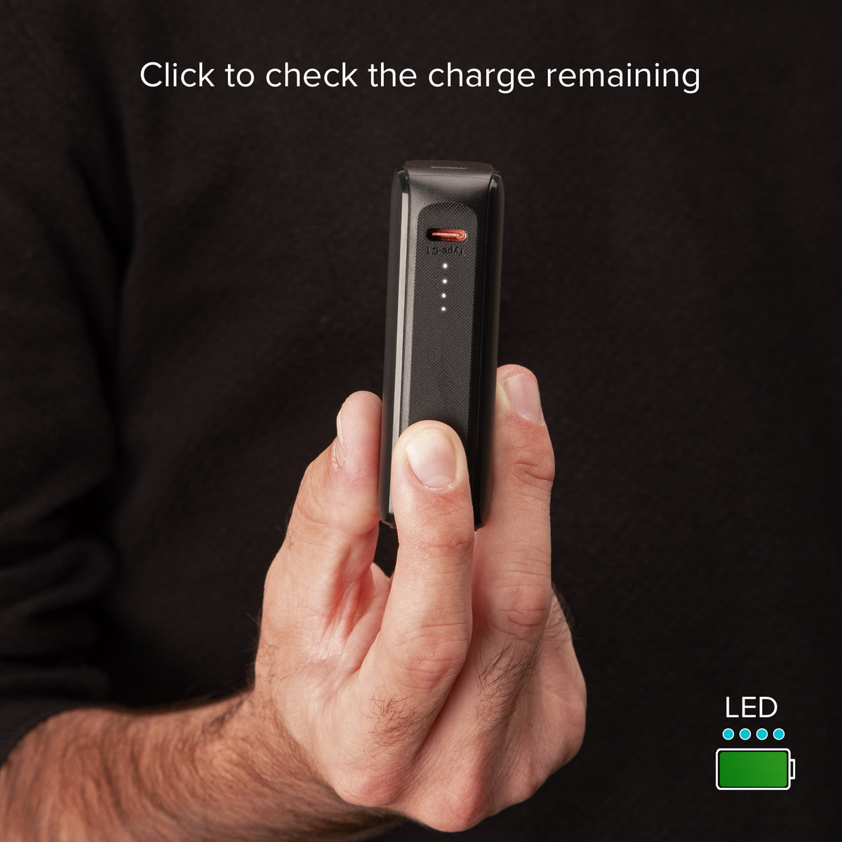 Ultrakompakte Powerbank mit 5000 mAh